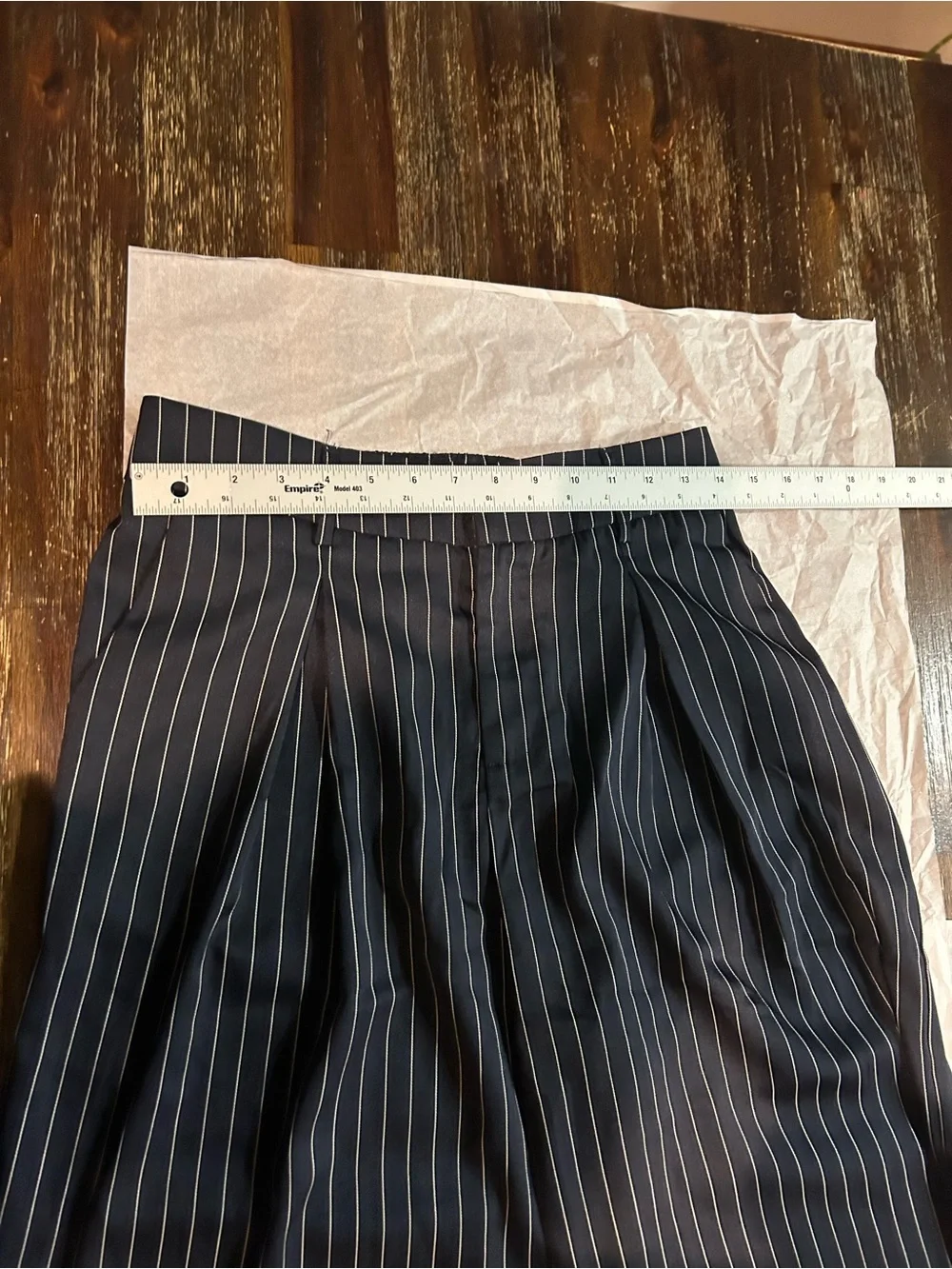 NWOT CIDER Navy & Blue WIDE LEG TROUSERS